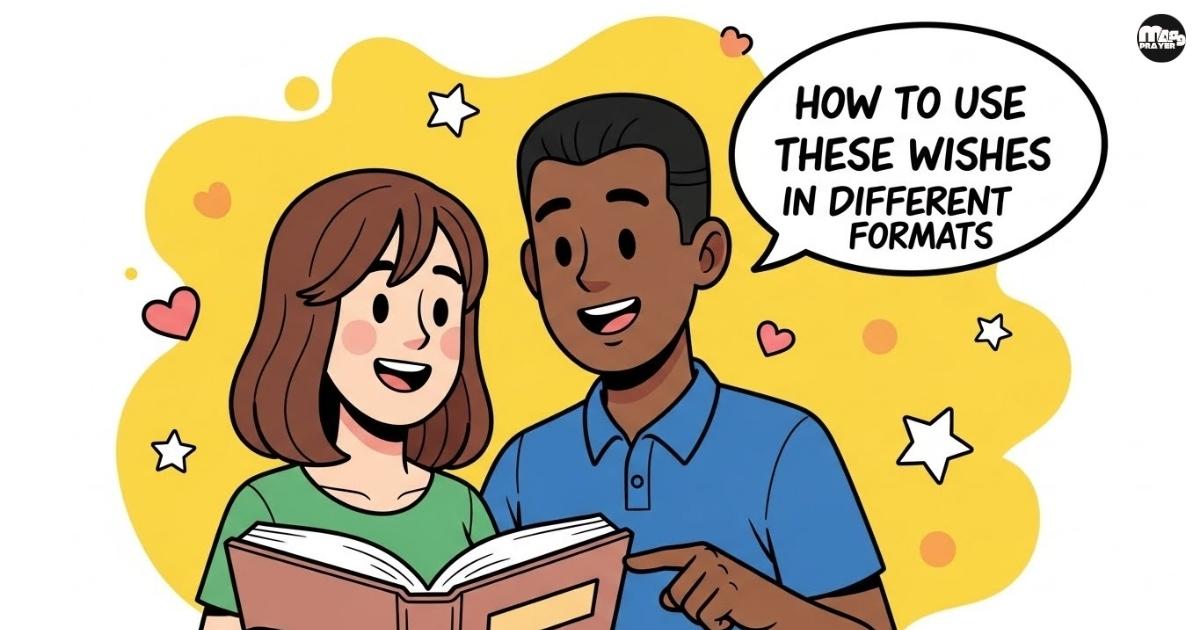 How to Use These Wishes in Different Formats