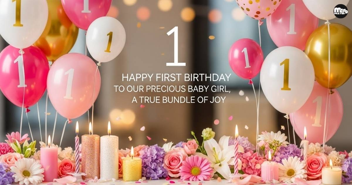 1st Birthday Wishes for Baby Girl