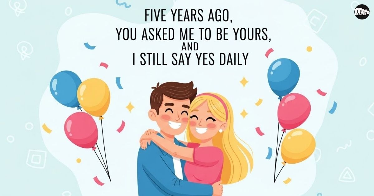 5th Engagement Anniversary Wishes to Husband