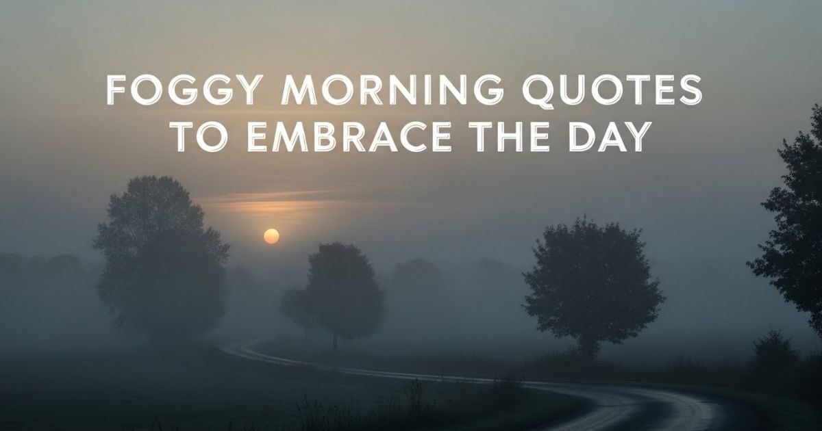 80+ Foggy Morning Quotes to Embrace the Day