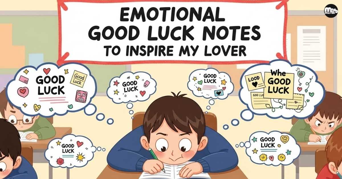 Emotional Good Luck Notes to Inspire My Lover