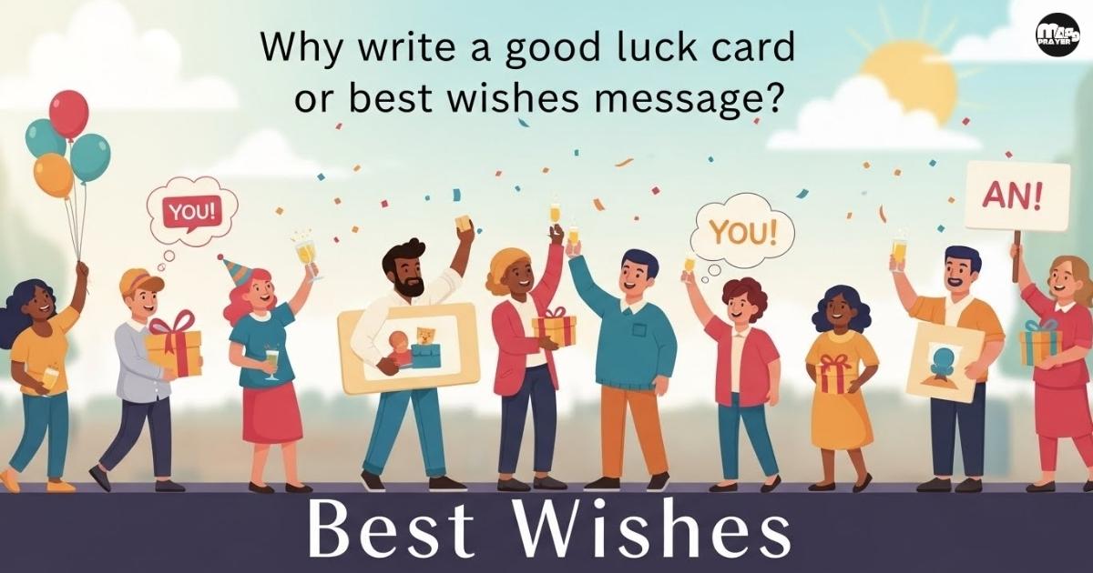 Why write a good luck card or best wishes message?