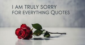 110 I Am Truly Sorry For Everything Quotes For Him/ Her