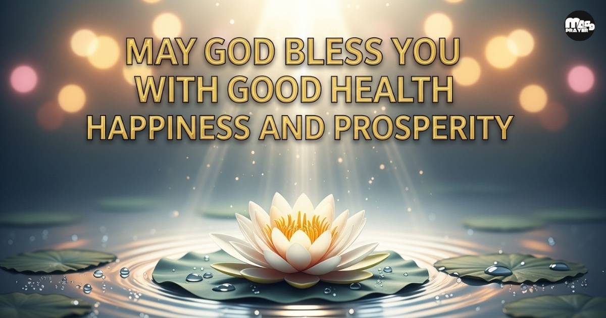 May God Bless You With Good Health Happiness And Prosperity