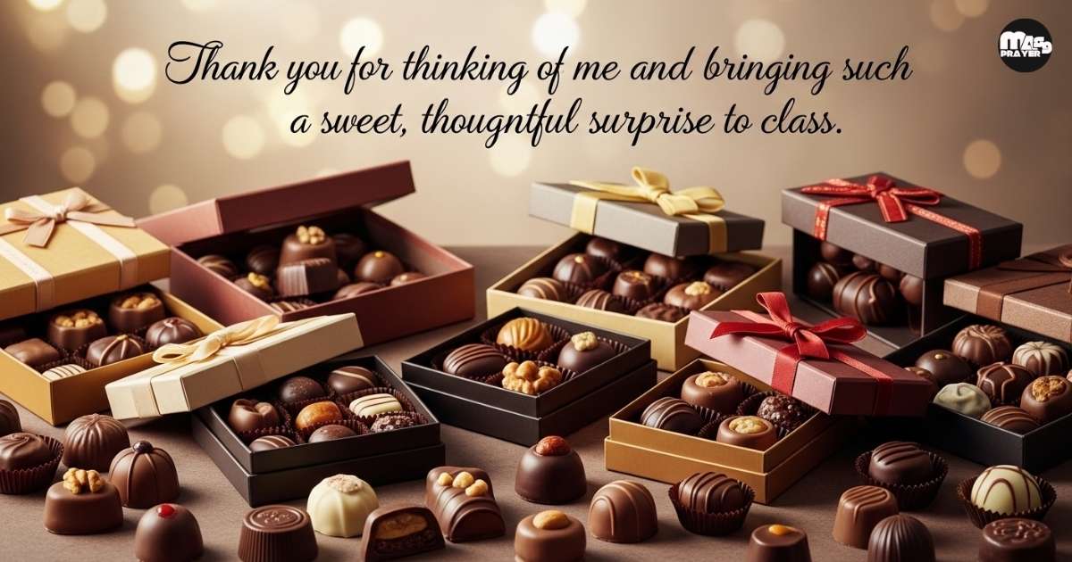 Thank You Messages to My Students Who Surprised Me with Boxes of Chocolates