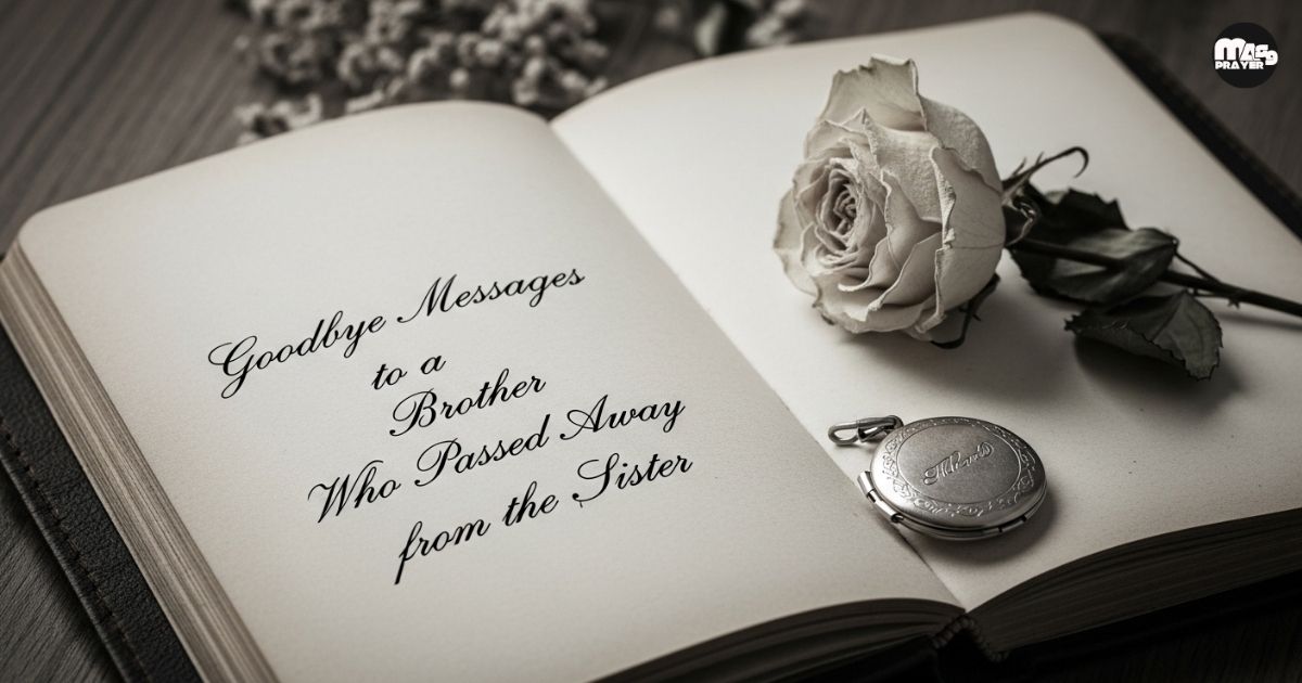 Goodbye Messages to a Brother Who Passed Away from Sister