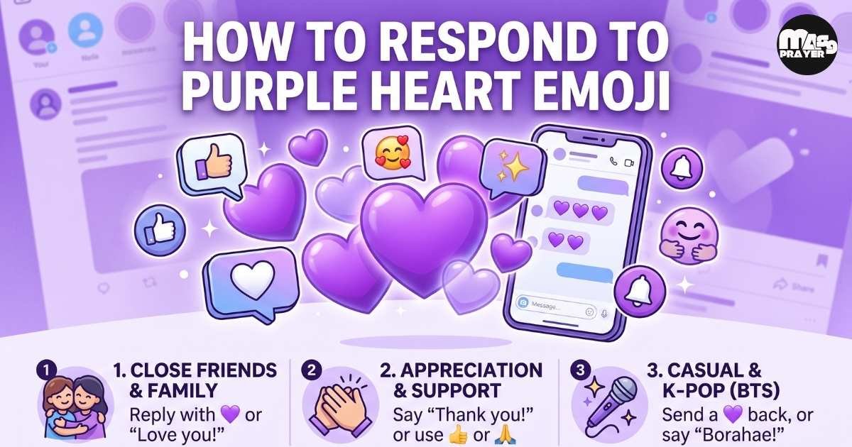 How to Respond to Purple Heart Emoji